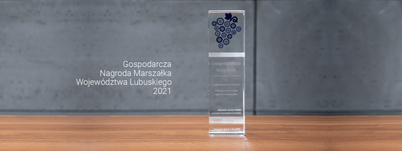 LUG with the Economic Award of the Marshal of Lubuskie Voivodeship 2021
